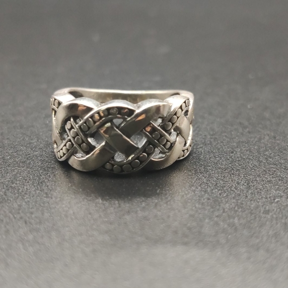 Sterling Silver Ring Interwave - Picture 1 of 8